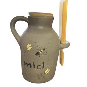 Miel Stoneware Honey Jar From Bariloche Patagonia Argentina Gres 11